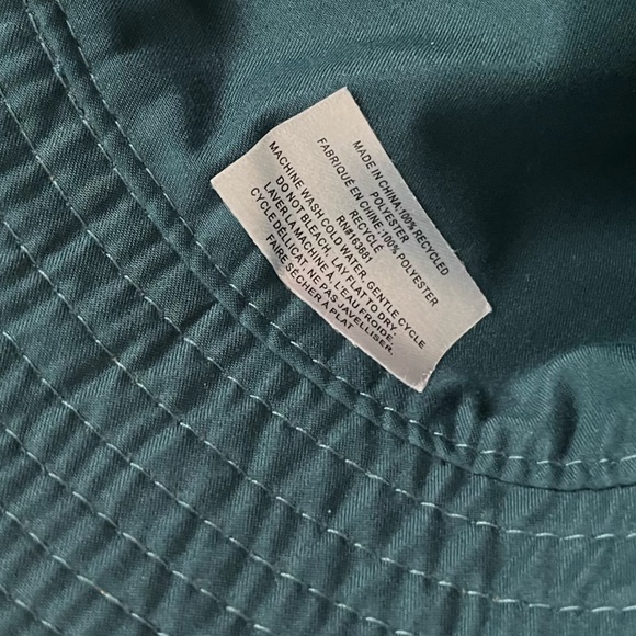 Gyal Bashy • NWT Marigold Yellow Teal Grenada Recycled Reversible Bucket Hat - Picture 6 of 7